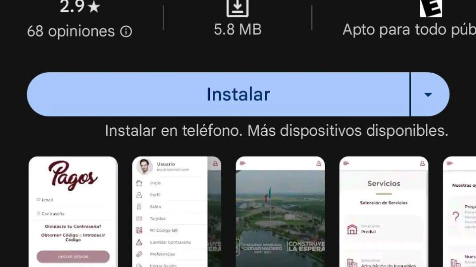 App de Ciudad Madero para pagar el impuesto predial 